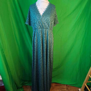 Baltic Born Green Lace Midi Dress